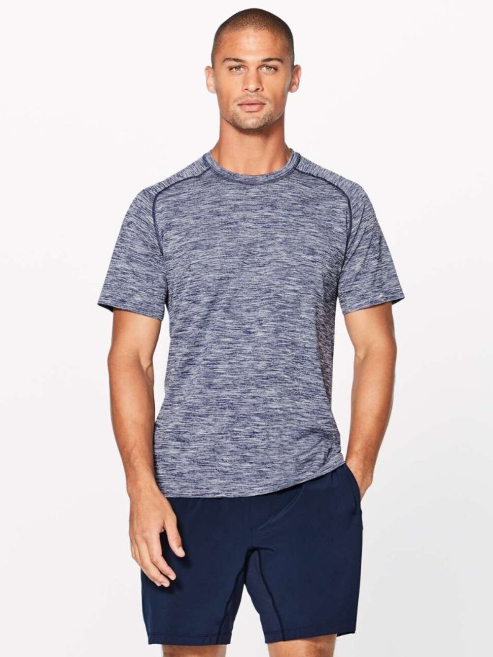 Lululemon Men's Metal Vent Tech Surge Short Sleeve - Heathered Blue